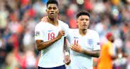 Rashford e Sancho são parceiros de equipe na Seleção da Inglaterra desde 2018 - Getty Images