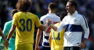 Lampard e David Luiz jogaram juntos por quatro anos no Chelsea - Getty Images