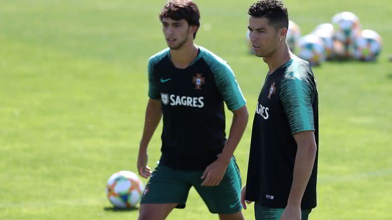 Cristiano Ronaldo e João Félix em ação - GettyImages