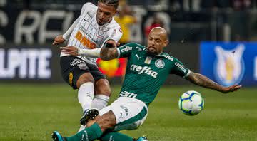 Corinthians e Palmeiras empataram por 1 a 1 no 1º turno - Getty Images