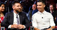 Cristiano Ronaldo e Lionel Messi em premiação de melhor jogador do mundo - GettyImages