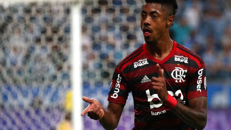 Bruno Henrique comemorando gol pelo Flamengo - GettyImages