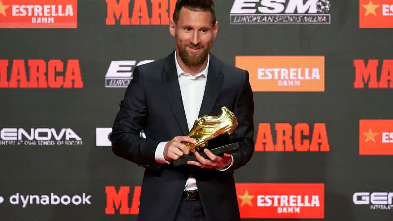 Lionel Messi ganhou a chuteira de ouro pela sexta vez e quarta consecutiva - Getty Images