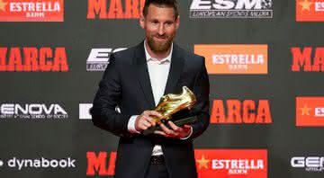 Lionel Messi ganhou a chuteira de ouro pela sexta vez e quarta consecutiva - Getty Images