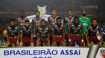Elenco do Fluminense, no Campeonato Brasileiro, contra o São Paulo - GettyImages