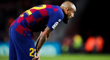 Vidal em ação com a camisa do Barcelona - GettyImages