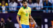 Lucas Paquetá durante amistoso entre Brasil x Argentina - GettyImages