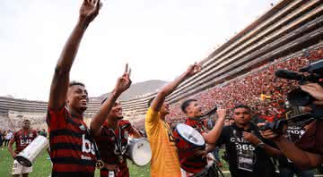 Comemoração dos jogadores do Flamengo com os filhos pode render multa ao clube - GettyImages