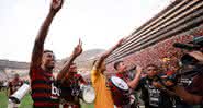 Comemoração dos jogadores do Flamengo com os filhos pode render multa ao clube - GettyImages