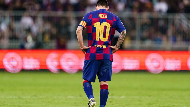 Lionel Messi se decepciona com o time após derrota - GettyImages