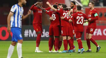 Jogadores do Liverpool comemoram o primeiro gol da equipe no confronto decisivo - GettyImages