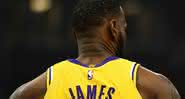 LeBron James está no LA Lakers desde 2018 e foi responsável por 1505 pontos dos 55 jogos que participou - Getty Images