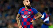 Vidal em ação com a camisa do Barcelona - GettyImages