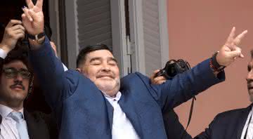 Maradona é técnico do Gimnasia y Esgrima La Plata, da Argentina - GettyImages