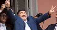 Maradona é técnico do Gimnasia y Esgrima La Plata, da Argentina - GettyImages