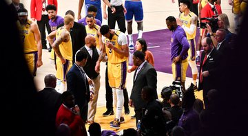 Lesão grave é descartada após exames, mas Anthony Davis pode desfalcar os Lakers - GettyImages