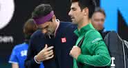 A partida entre Djokovic e Federer foi a mais longa da história do torneio, com 4h57min de duração - Getty Images