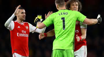 David Luiz e Dani Ceballos se envolveram em briga duante os treinos no Arsenal - Getty Images