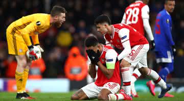 O gol de Aubameyang não ajudou o Arsenal a se classificar - Getty Images
