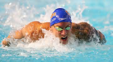 Caeleb Dressel, astro da natação, quebra dois recordes mundiais no mesmo dia - GettyImages