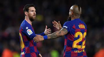 Lionel Messi e Arturo Vidal - GettyImages