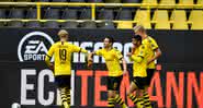 Comemoração diferenciada dos jogadores do Dortmund - GettyImages