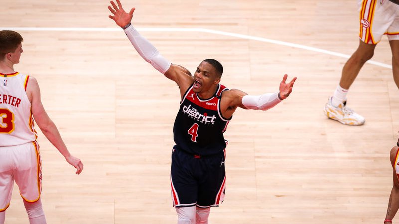 Russell Westbrook é o maior pontuador de triplos-duplos da NBA - GettyImages