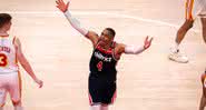 Russell Westbrook é o maior pontuador de triplos-duplos da NBA - GettyImages