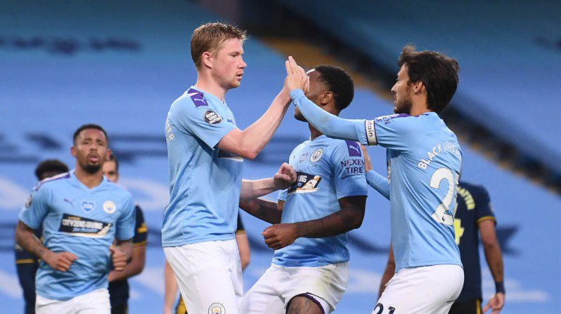 Manchester City: De Bruyne quer título da Liga dos Campeões para despedida de David Silva - GettyImages