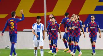 Barcelona vence o Espanyol por 1 a 0 e diminuiu a vantagem para o Real Madrid na classificação da La Liga - GettyImages