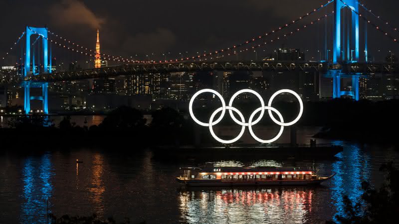 Anéis olímpicos no Japão - GettyImages