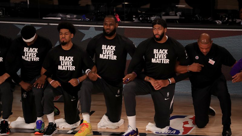 Volta da NBA é marcada por protestos do movimento ‘Black Lives Matter’ - GettyImages