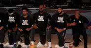 NBA vem realizando diversos protestos contra o racismo - GettyImages