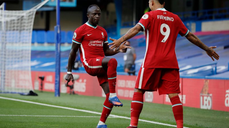 Mané comemorando gol do Liverpool - GettyImages