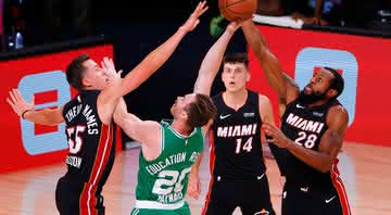 Com estrela de Tyler Herro, Heat vence mais uma contra os Celtics e abre 3 a 1 na final Leste - GettyImages