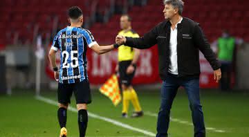 Renato Gaúcho e Pepê em ação pelo Grêmio - GettyImages