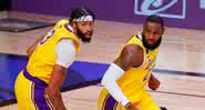 Los Angeles Lakers anuncia renovação de contrato com LeBron e Anthony Davis - GettyImages