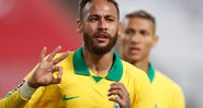 Neymar Jr marca três vezes pela Seleção Brasileira - GettyImages