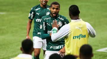 Wesley comemorando gol pelo Palmeiras - GettyImages