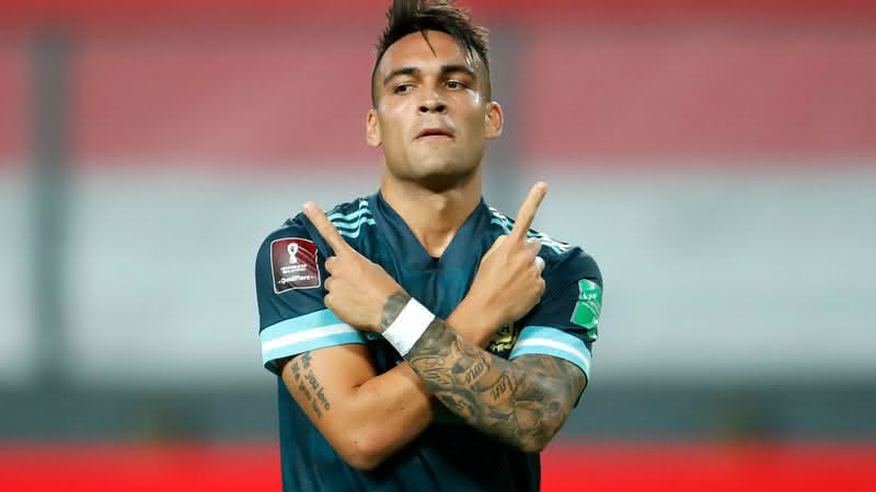 Lautário Martínez, atacante da Seleção Argentina - GettyImages
