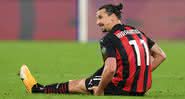 Ibrahimovic se lesionou na partida contra o Napoli no domingo, 22 - Getty Images