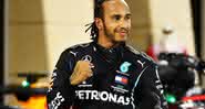 Lewis Hamilton, piloto de Fórmula 1 comemorando - GettyImages