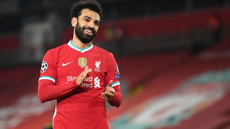 Salah chegou aos 22 gols na CHampions League com a camisa do Liverpool - Getty Images