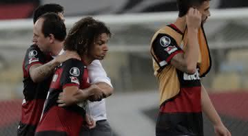 Jogadores do Flamengo saindo de campo - GettyImages
