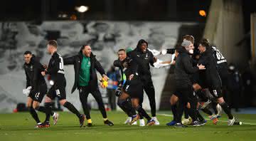 Borussia Mönchengladbach comemora classificação para as oitavas de final da Champions League - GettyImages