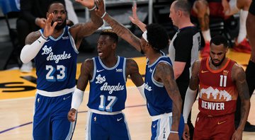 LeBron faz triplo-duplo e Lakers vencem Nuggets; Warriors superam os Mavericks - GettyImages