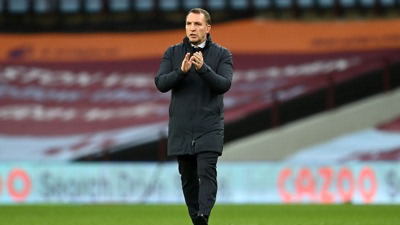 Brendan Rogers técnico do Leicester - Getty Images