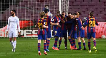 Barcelona e Huesca duelaram no Campeonato Espanhol - GettyImages