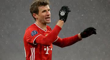 Thomas Müller marcou um dos gols do Bayern de Munique contra o PSG - GettyImages