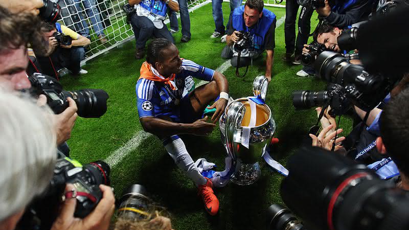 Drogba revela momento antes de gol que deu o título da Champions para o Chelsea - GettyImages
